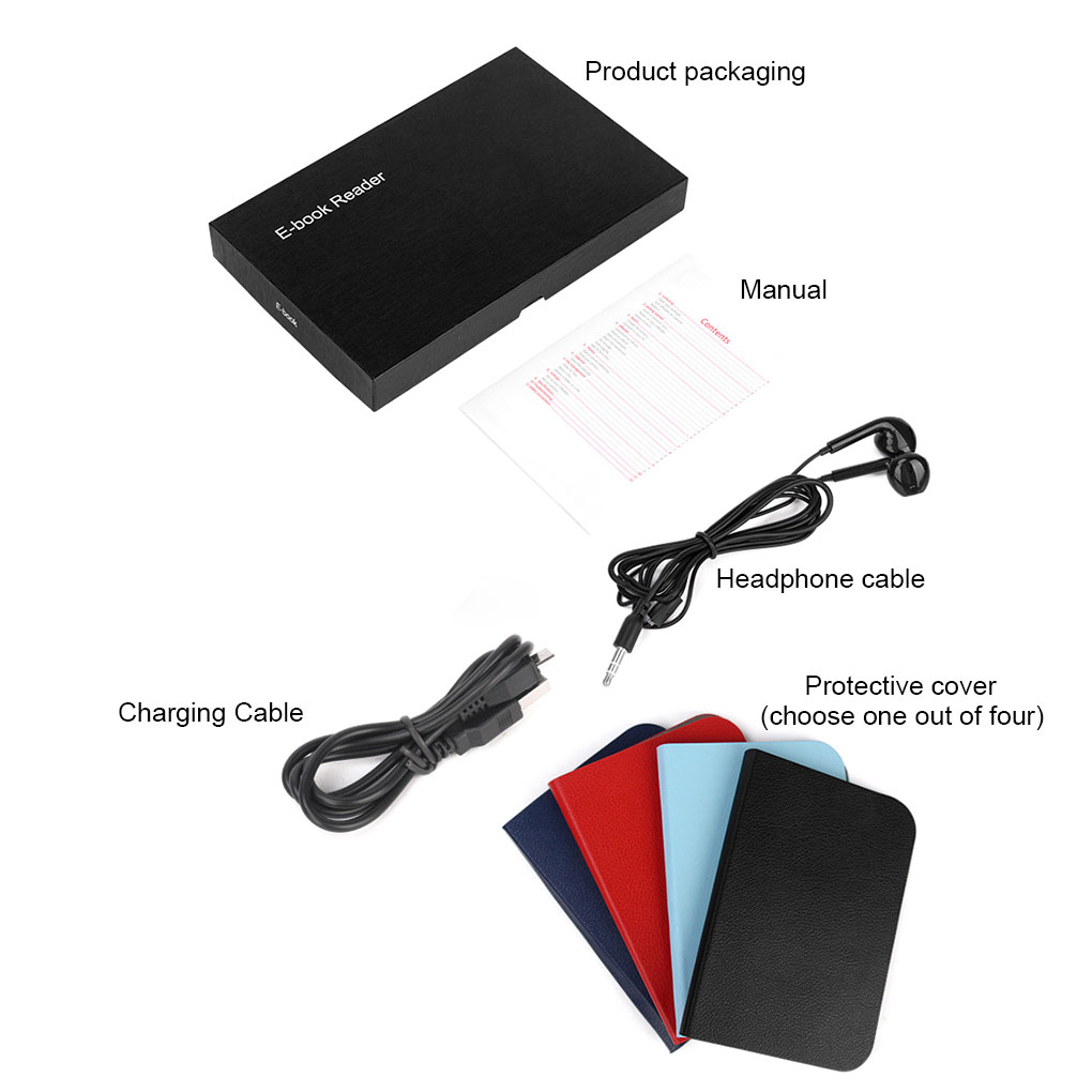 Music Audiobook - E-booklezer met 7-inch HD TFT-scherm Digitale