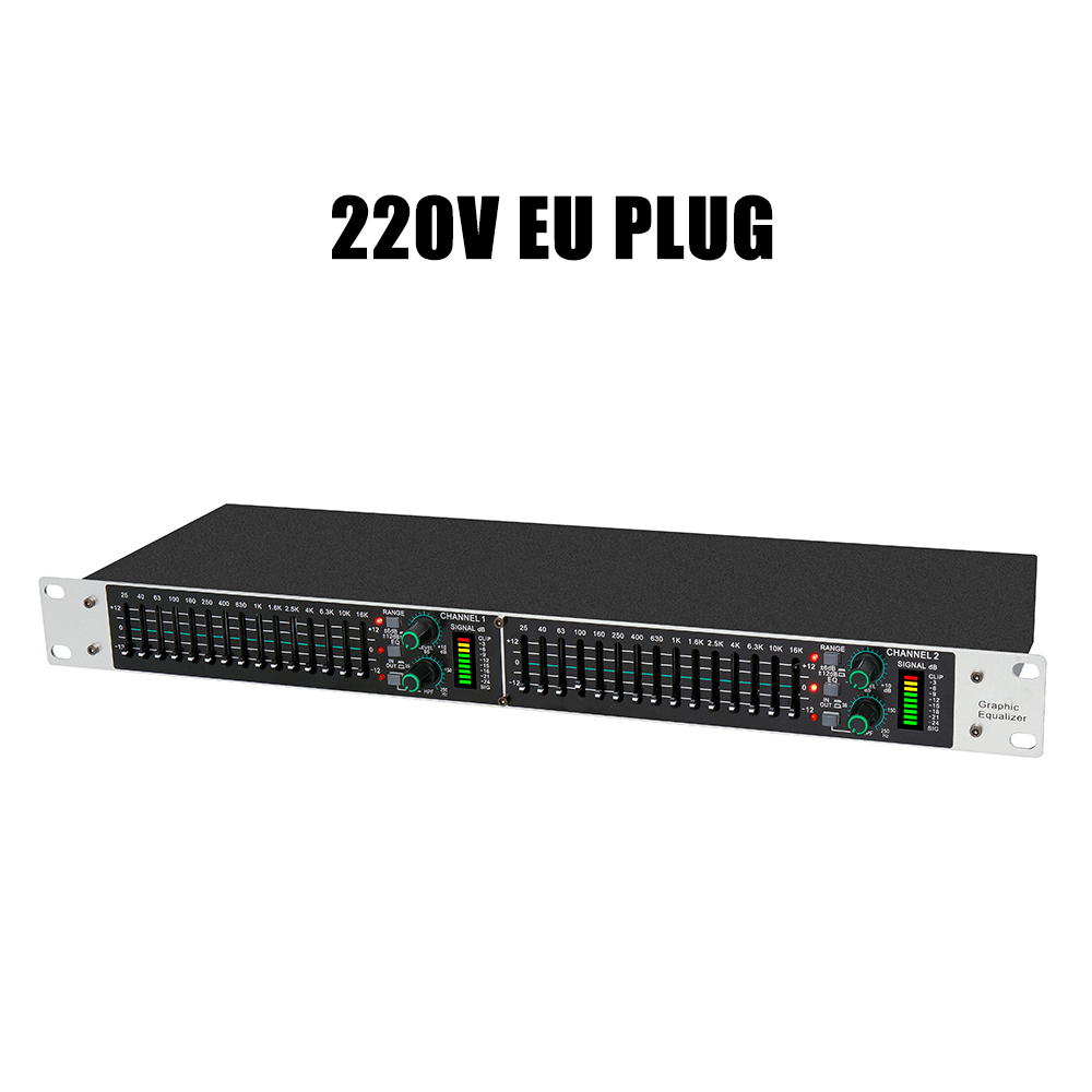 Audio Music Equalizer - Eq215 Dual 15-bands grafische equalizer actieve