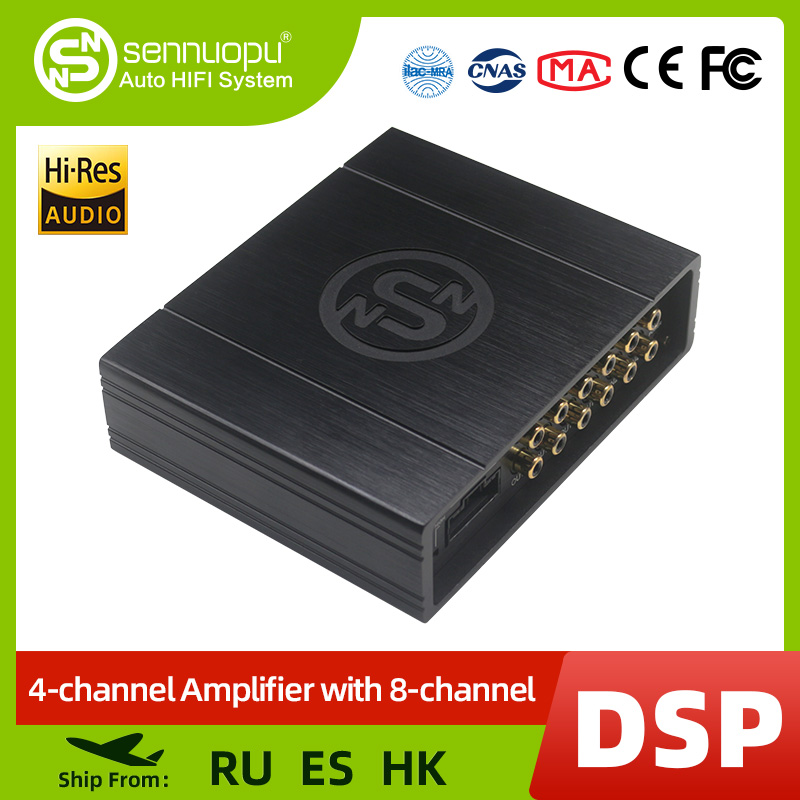 Audio Music Equalizer - Sennuopu DS-M8 Auto Audio 4-kanaals Versterker