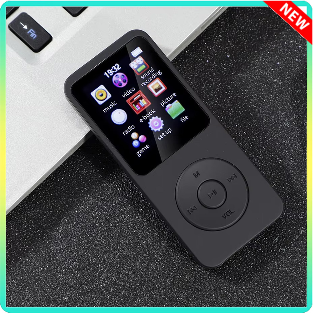 Music Audiobook - 1.8''Screen MP3-speler Bluetooth-compatibel Ingebouwde luidspreker Audio