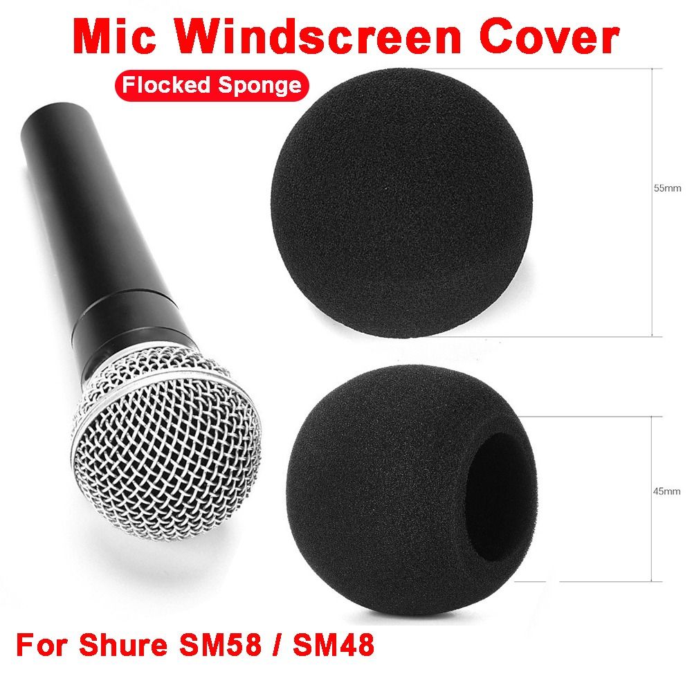 Shure Mic Mv7 - Vervangende microfoon windkap van gevlokte spons,
