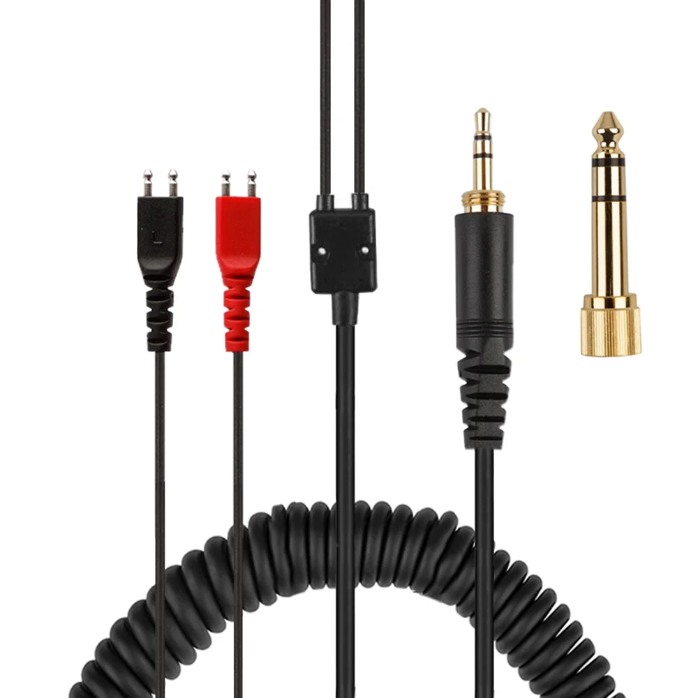Sennheiser Headphone Hd 25 - 6.35Mm Vervangende Veerspiraalkabel Verlengsnoer Voor Sennheiser
