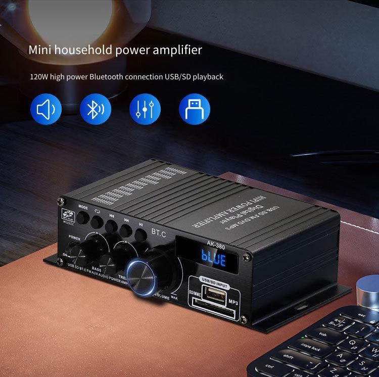 Audio Music Equalizer - Mini Digitale Power Audio Autoversterker Bluetooth