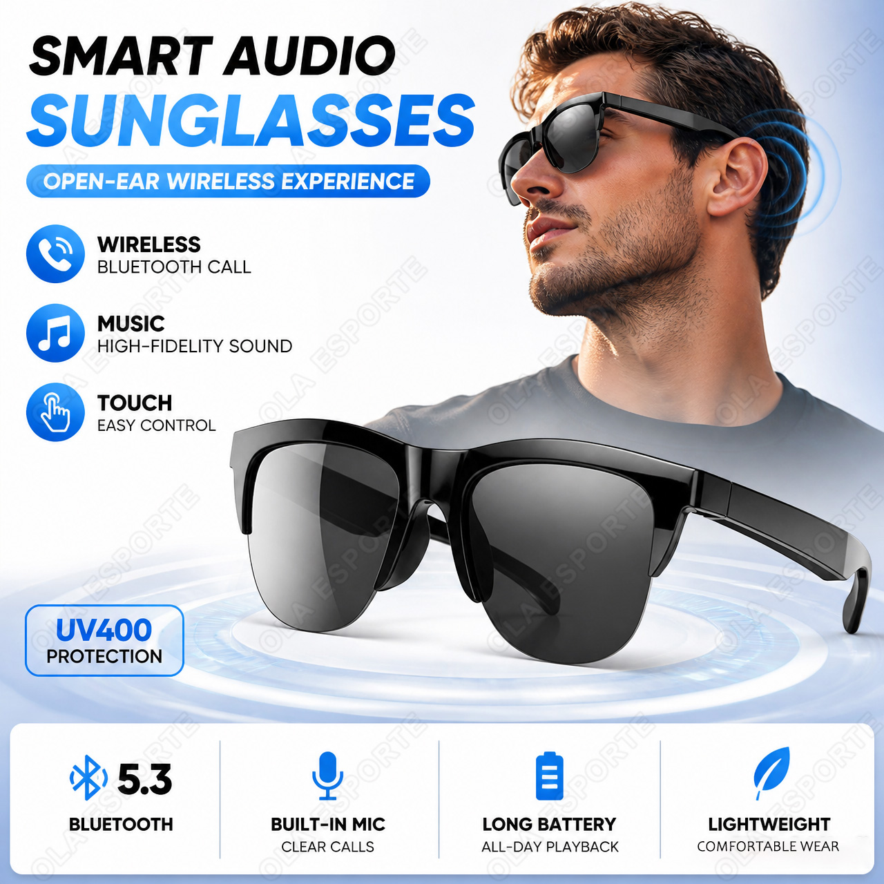 Audio Music Arabic - Slimme audio zonnebrillen slimme brillen touch