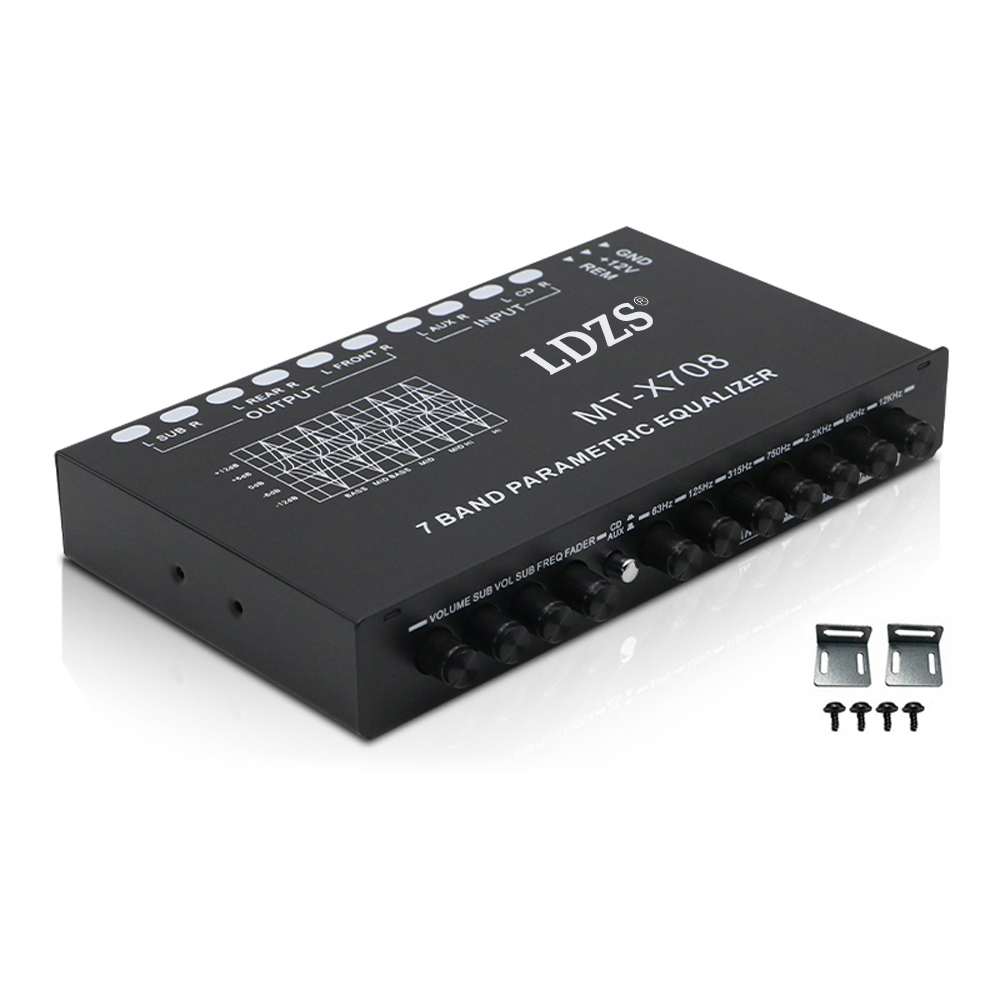 Audio Music Equalizer - Professionele 7 Band Auto Equalizer Multifunctionele