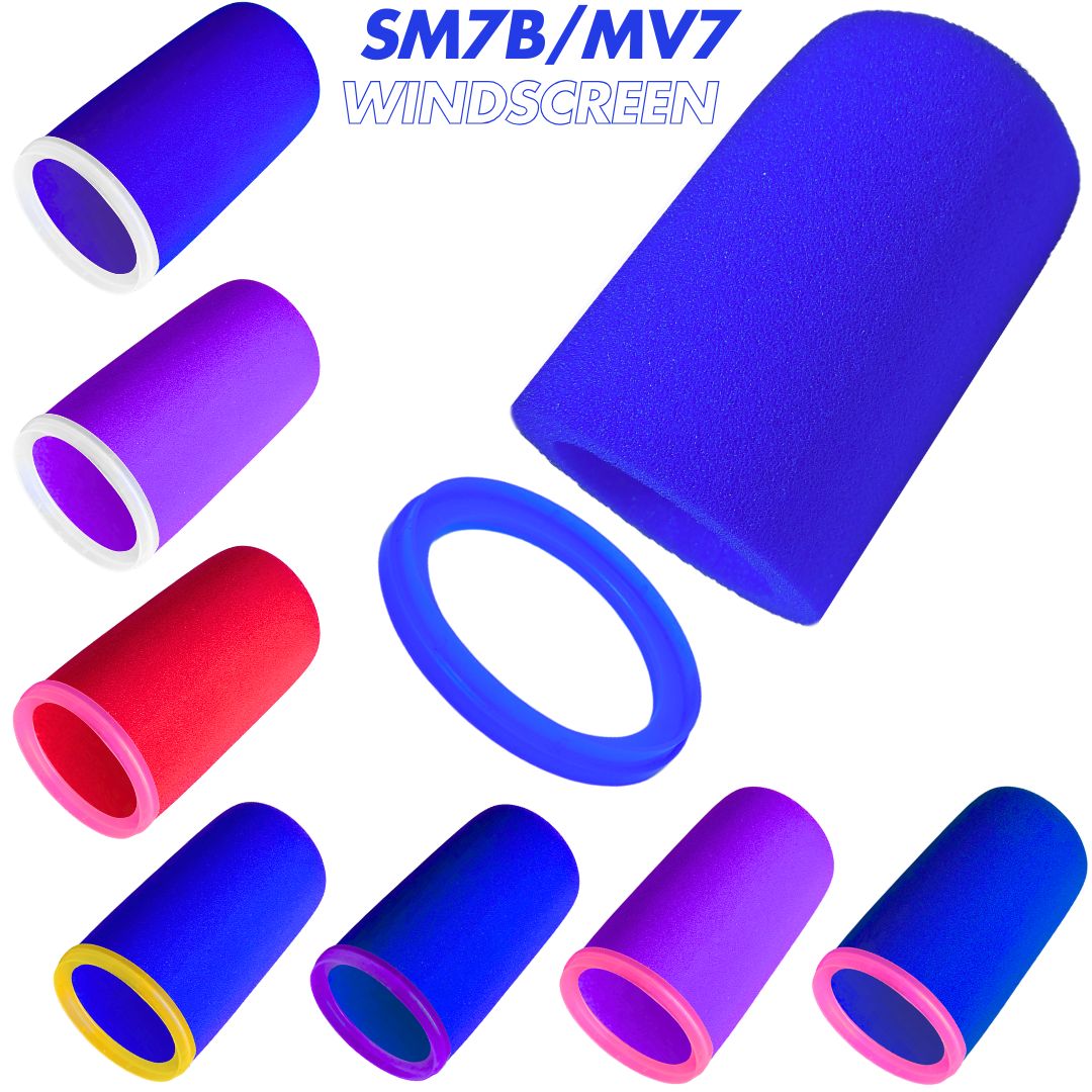 Shure Mic Mv7 - SM7dB voorruit schuim met hoge dichtheid
