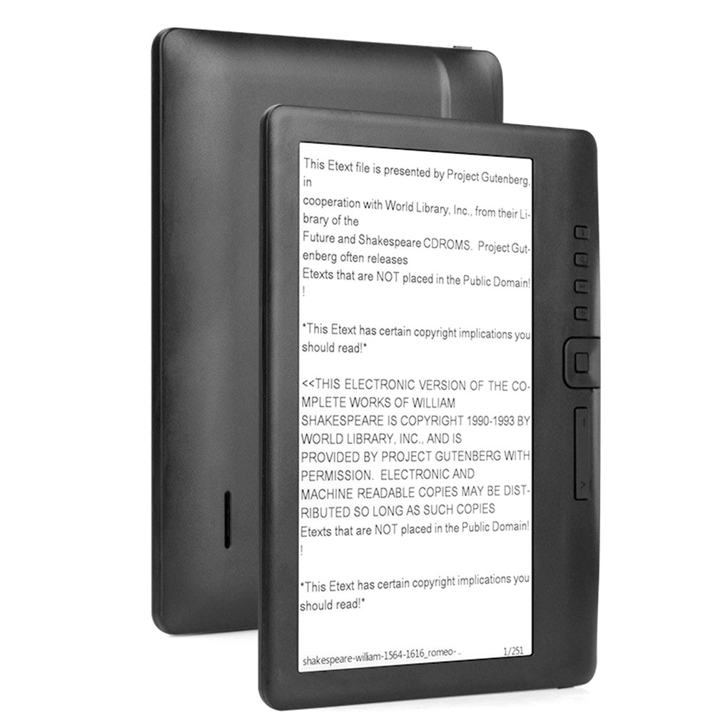 E-booklezer met 7-inch HD TFT- - Music Audiobook recensie en prijs