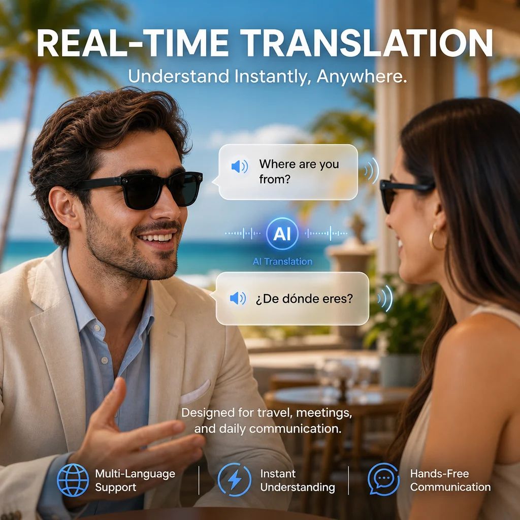2026 Nieuwe AI-camera-bril 8MP - Audio Music Arabic recensie en prijs