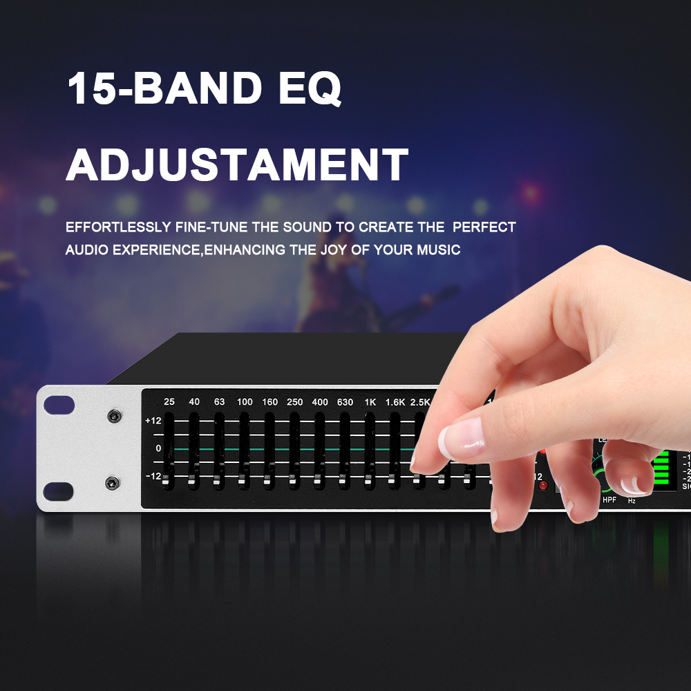 Eq215 Dual 15-bands grafische  - Audio Music Equalizer recensie en prijs