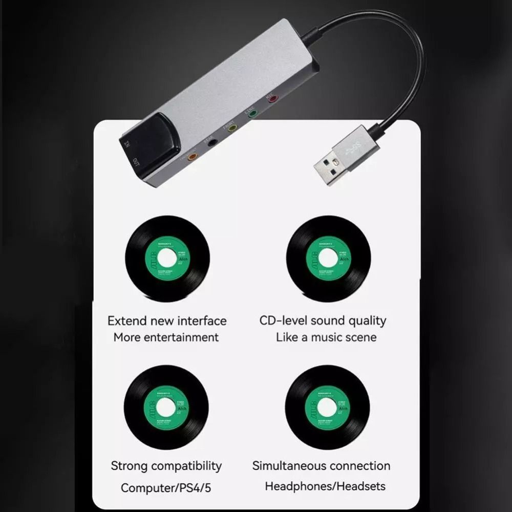 Nieuwe USB-geluidskaart 7.1 5. - Audio Music Live recensie en prijs