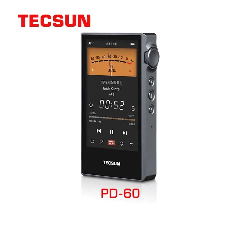 Tecsun PD-60 4 inch IPS touchs - Audio Music Equalizer recensie en prijs
