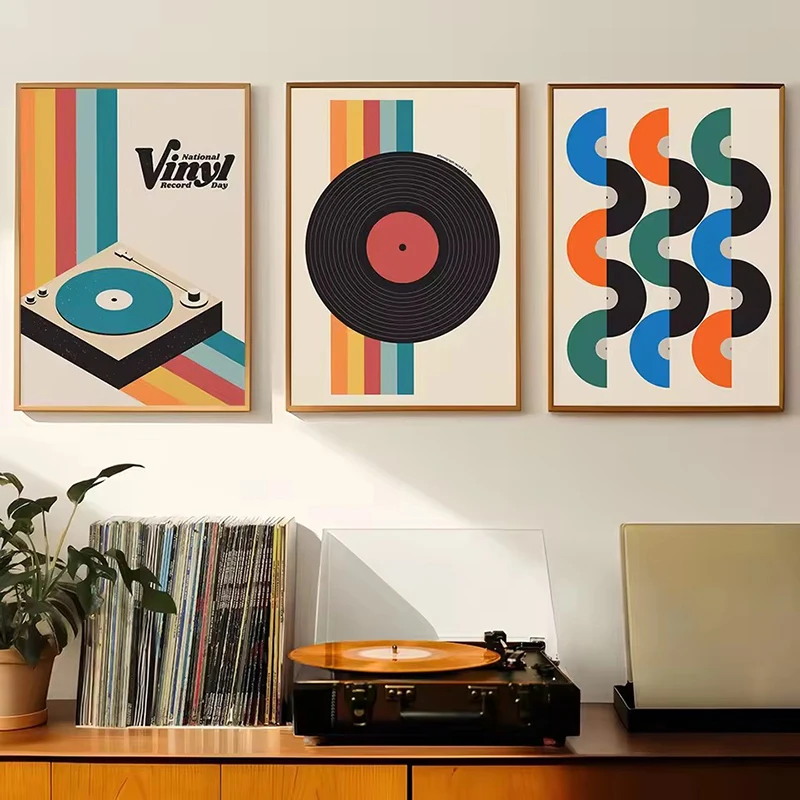 Mid Century Vinyl Record Canva - Audio Music Live recensie en prijs