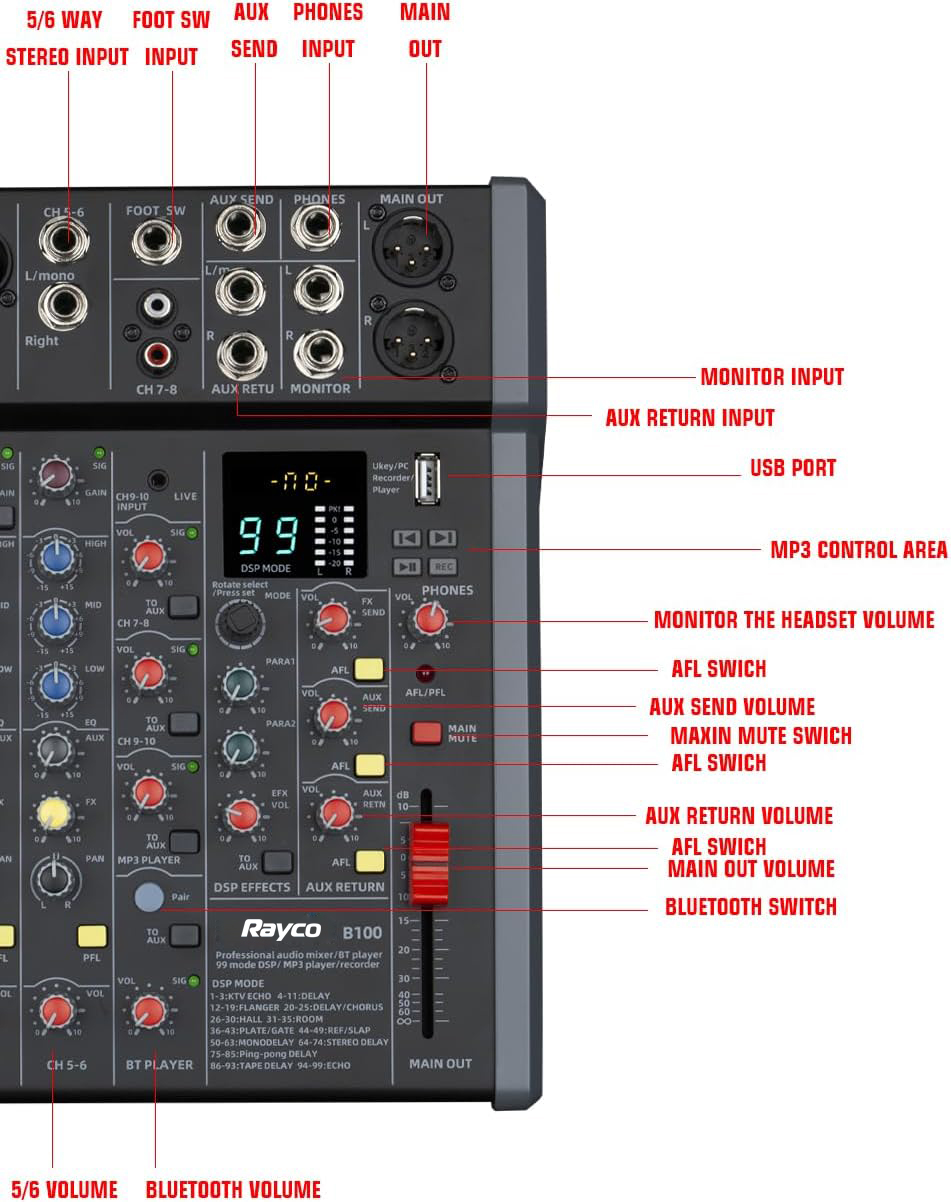 Professionele 99DSP Effect Mix - Audio Music Effect recensie en prijs