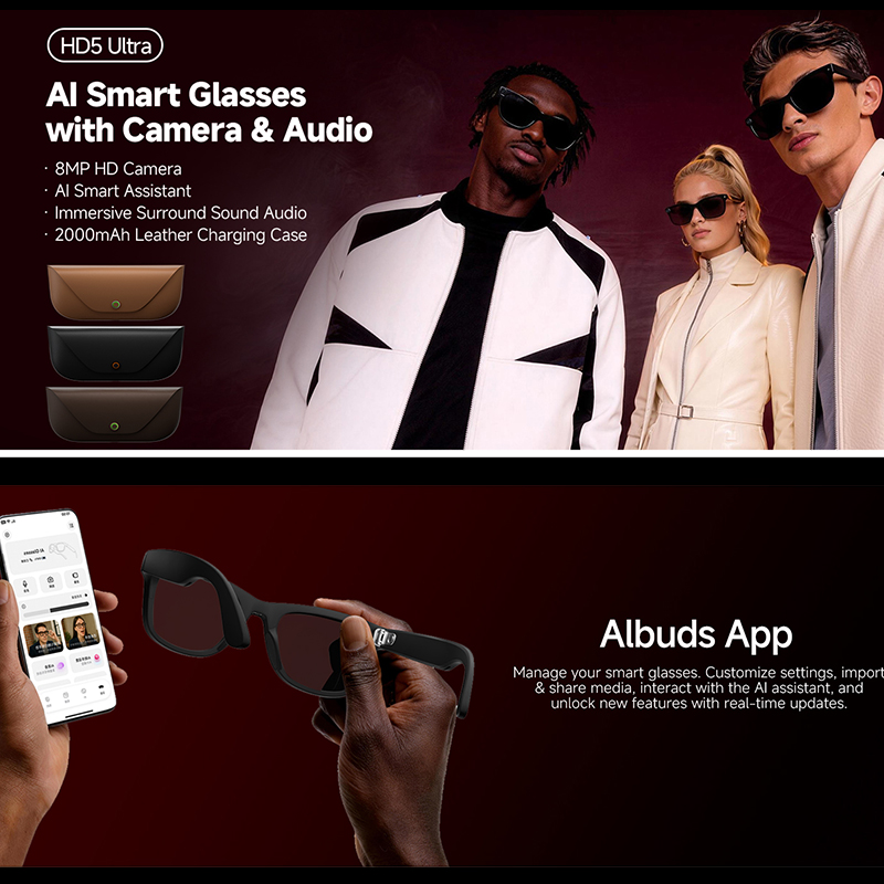 2026 Nieuwe AI Smart Glasses 8 - Audio Music Arabic recensie en prijs