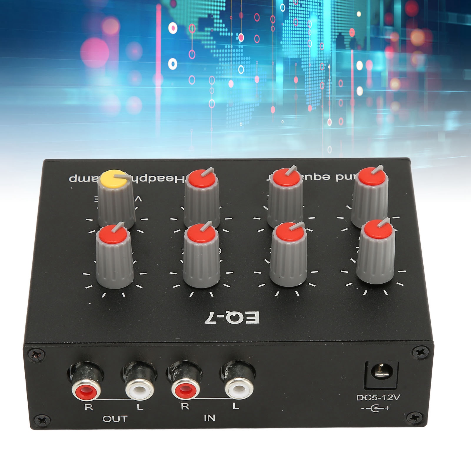 7-bands geluidsequalizer RCA-u - Audio Music Equalizer recensie en prijs