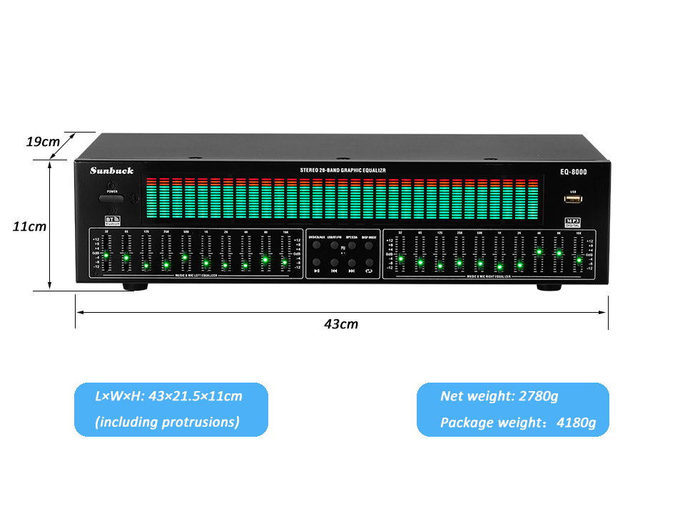 Nieuwe EQ equalizer muziek spe - Audio Music Equalizer recensie en prijs