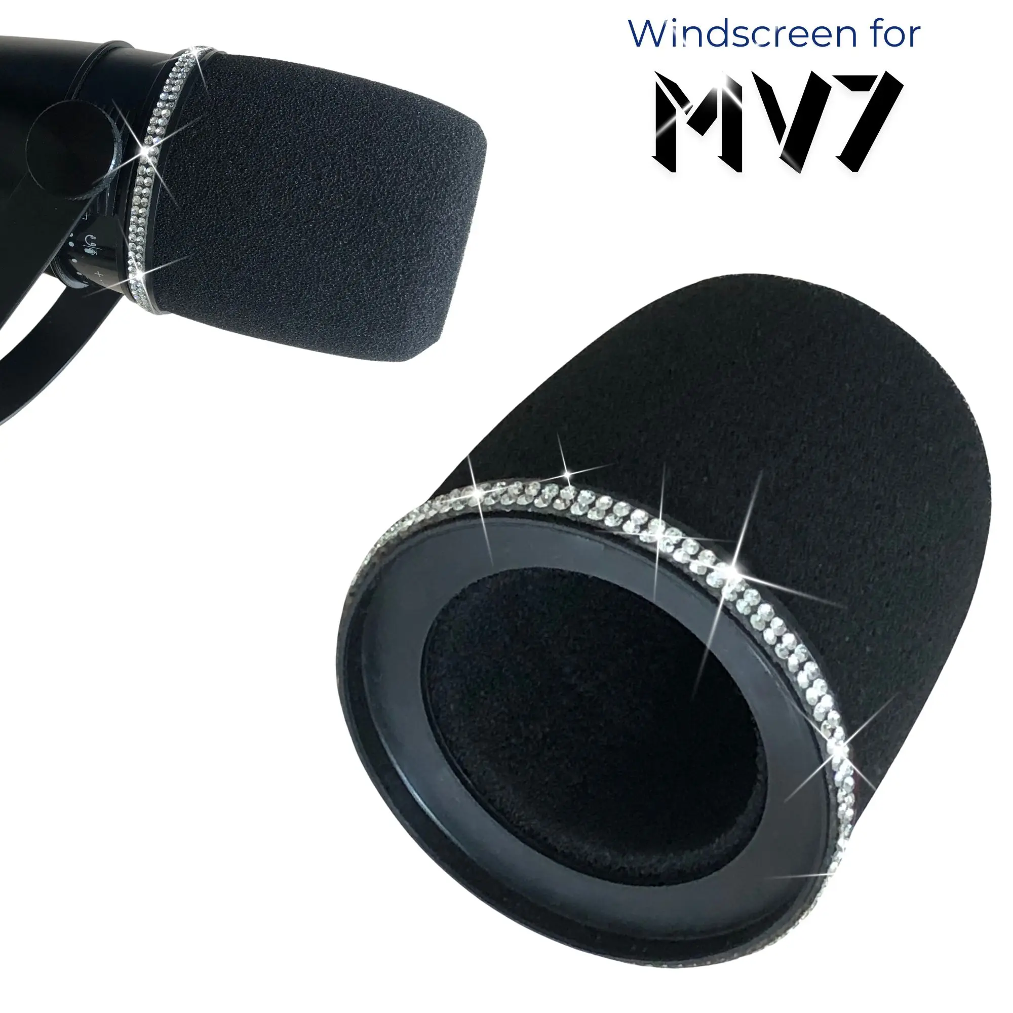 Sparkly MV7 Foam Pop Filter vo - Shure Mic Mv7 recensie en prijs