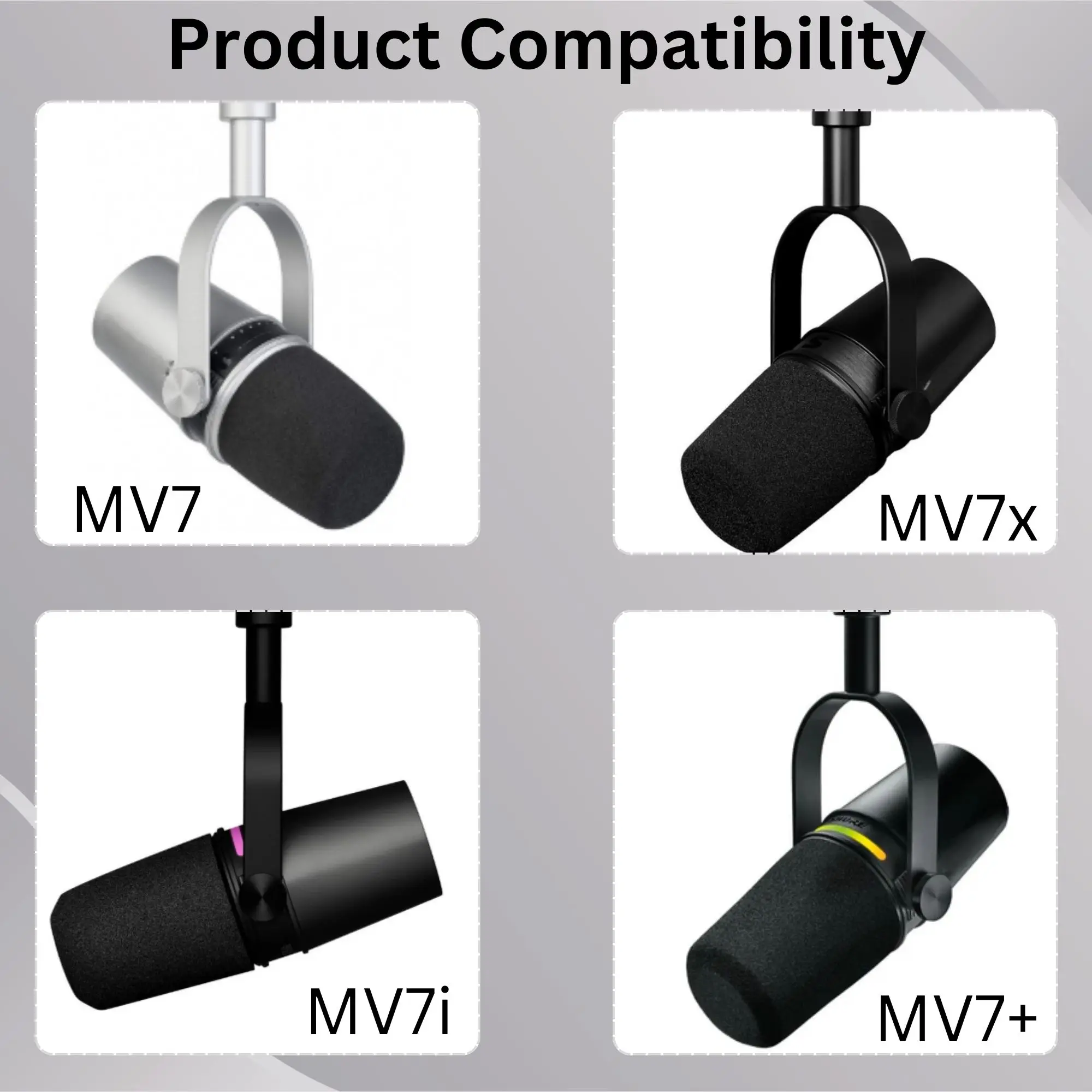 Sparkly MV7 Foam Pop Filter vo - Shure Mic Mv7 recensie en prijs
