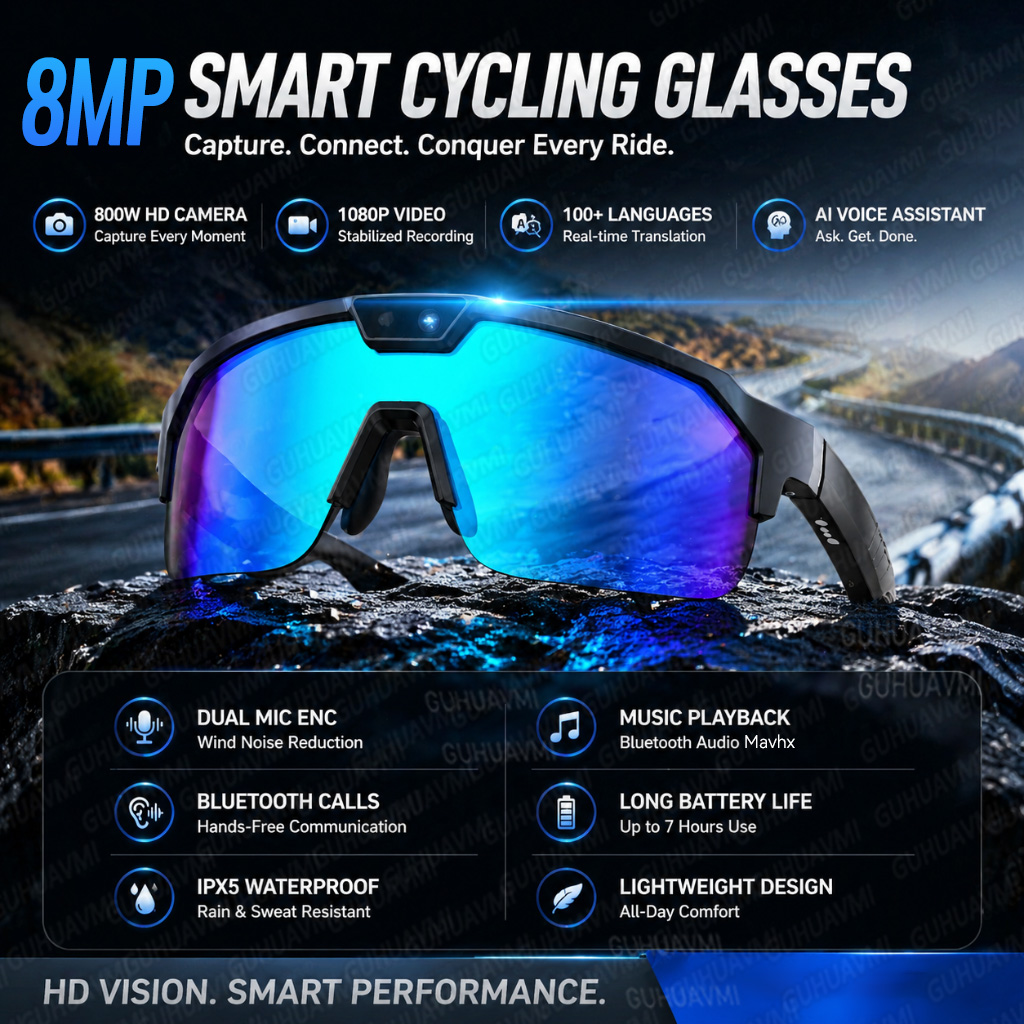 Nieuwe POV Sport Fietsbril Sma - Audio Music Arabic recensie en prijs